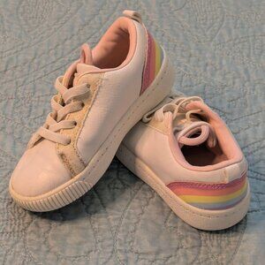 Carter Rainbow Tennis Shoes Baby/Toddler Girl Size 7M